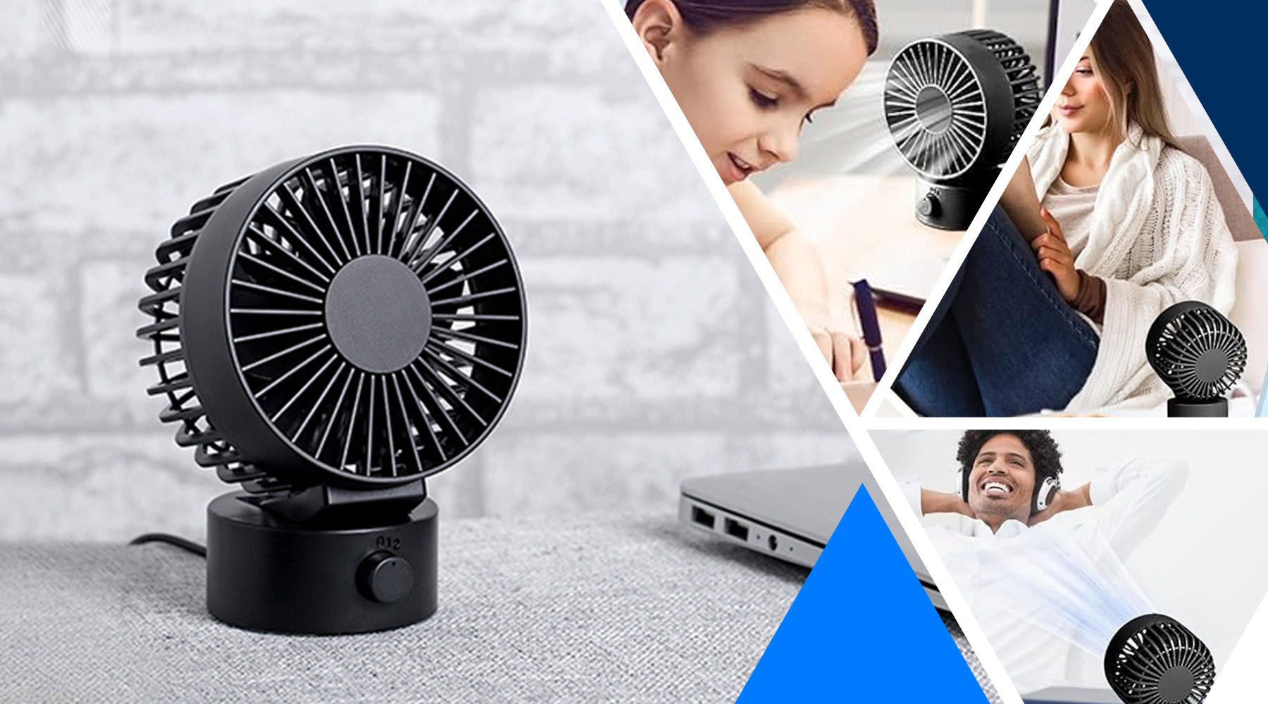 Beat the Heat in Style with Our Mini USB Desk Fan