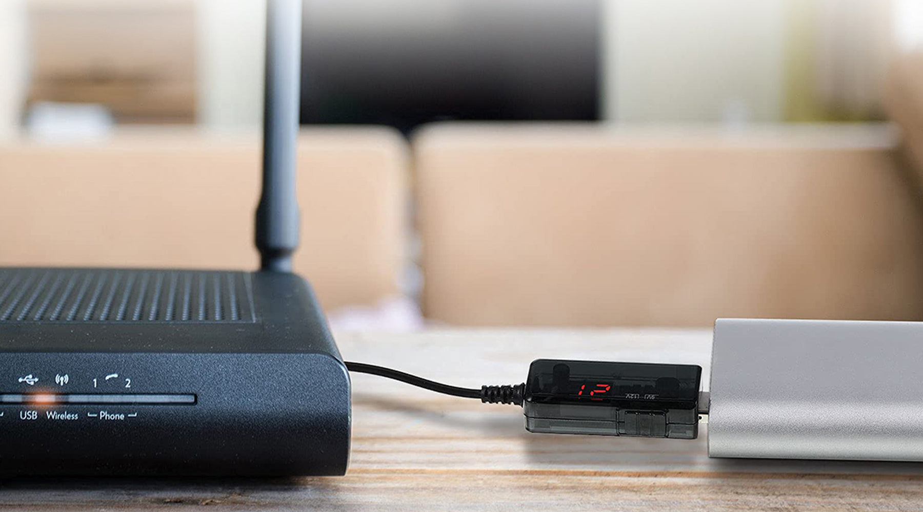 Verilux® USB to DC Power Cable Boost Converter