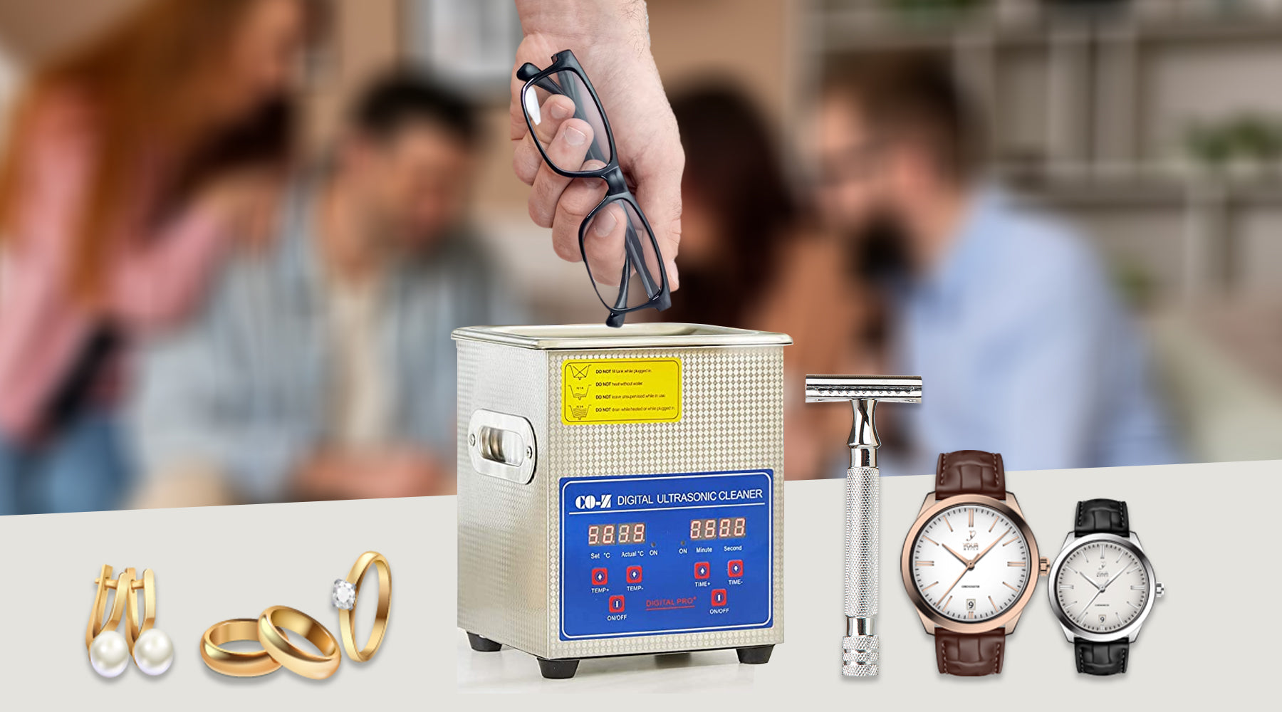 Verilux® 1.3L Ultrasonic Cleaner with Digital Timer and Heater