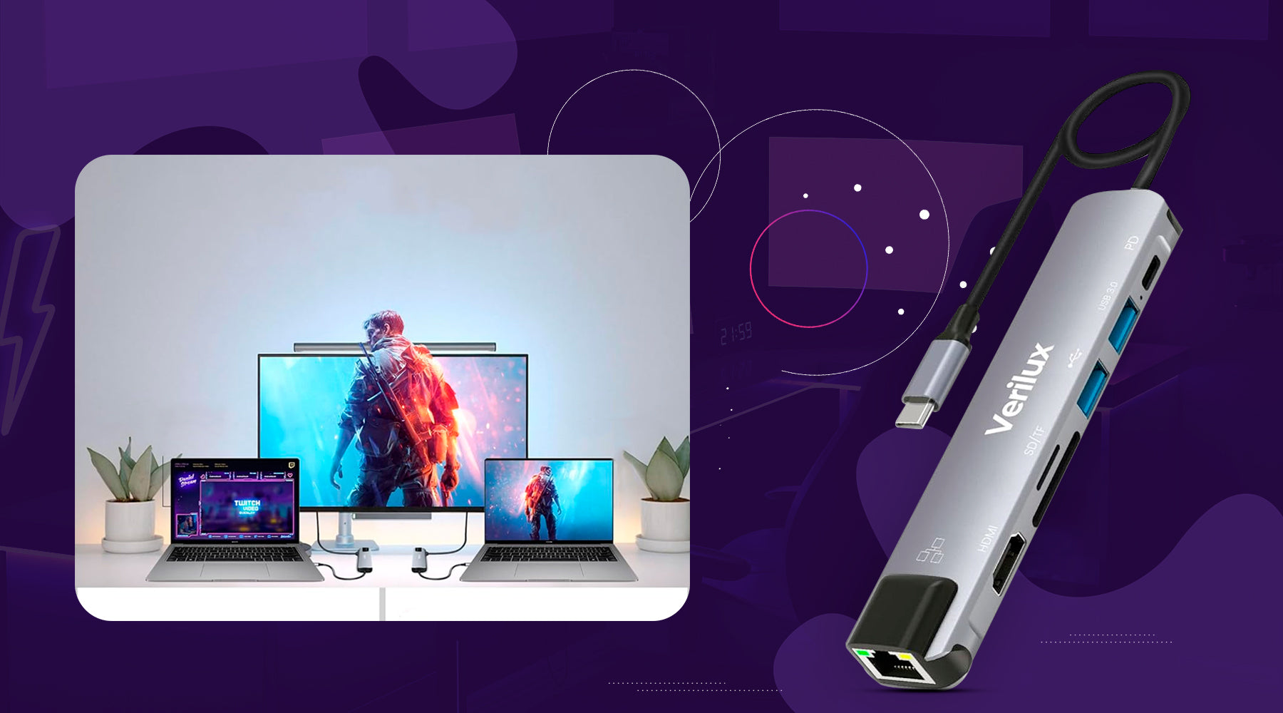 Exploring Versatility with the 7-in-1 USB Type C Hub with 4K HDMI Power