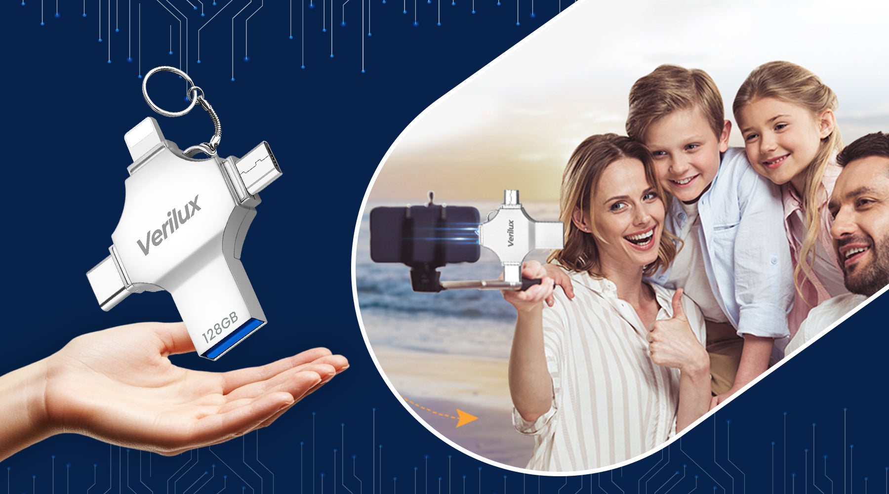 128GB 4-in-1 Flash Drive: The Total Storage Solution for All Your Devices