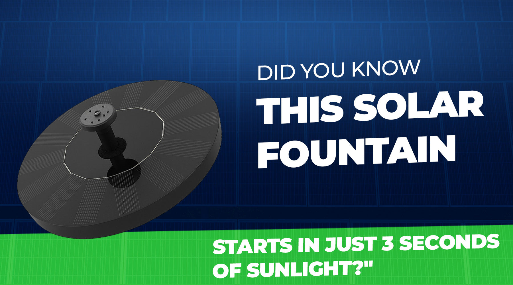 Did You Know This Solar Fountain Starts in Just 3 Seconds Of sunlight?