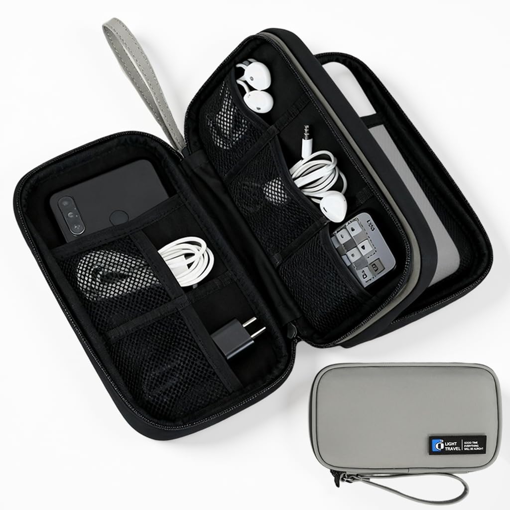 ZORBESR Double-Layer Electronics Organizer Case