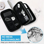 ZORBESR Double-Layer Electronics Organizer Case