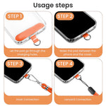 ZORBES® Phone Neck Strap and Wrist Strap Adjustable Nylon Phone Sling Strap with Attachment Insert Quick Release Phone Strap Phone Shoulder Strap Universal Phone Strap Lanyard, Orange