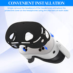 ZORBES® Skin Cover for Meta Quest 3S VR Headset Anti-Scratch Silicone Cover Anti-Slip Honeycomb Pattern Design Snug Fit Protective Cover VR Headset Accessories, Only Cover