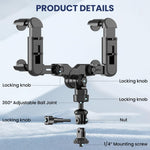 ZORBES® Action Camera Car Rearview Mirror Mount Bracket