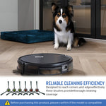 Verilux® 6pcs Replacement Side Brushes for Ecovacs Robot Vacuum U2 Pro Robust Nylon Bristle Side Brushes Spare Side Brushes