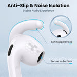 ZORBES® Ear Hooks Compatible with AirPods 4 Silicone Ear Grips