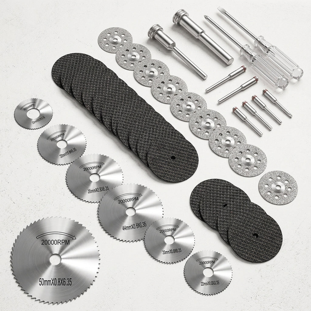 Serplex® 44Pcs Rotary Tool Accessories Saw Blades Cutting Wheels