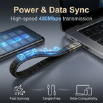 Verilux PD 240W Type C Fast Charging Cable Keychain Travel Charger