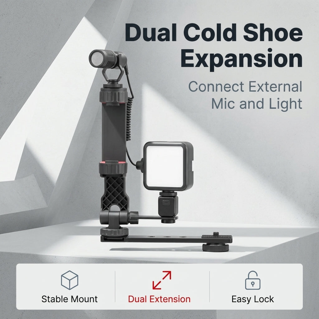 ZORBES® Phone Mount Compatible for DJI Pocket 3 Cold Shoe Bracket