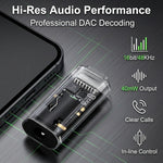 ZORBES® Lightning to 3.5mm Audio Adapter Hi-Res Headphone Jack