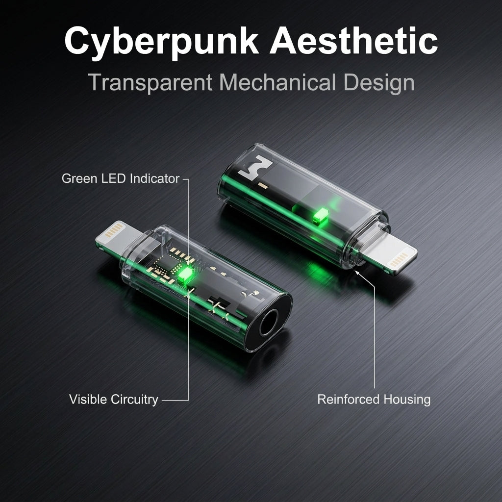 ZORBES® Lightning to 3.5mm Audio Adapter Hi-Res Headphone Jack