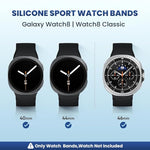 ZORBES® 3-Piece Sport Silicone Bands for Galaxy Watch 8