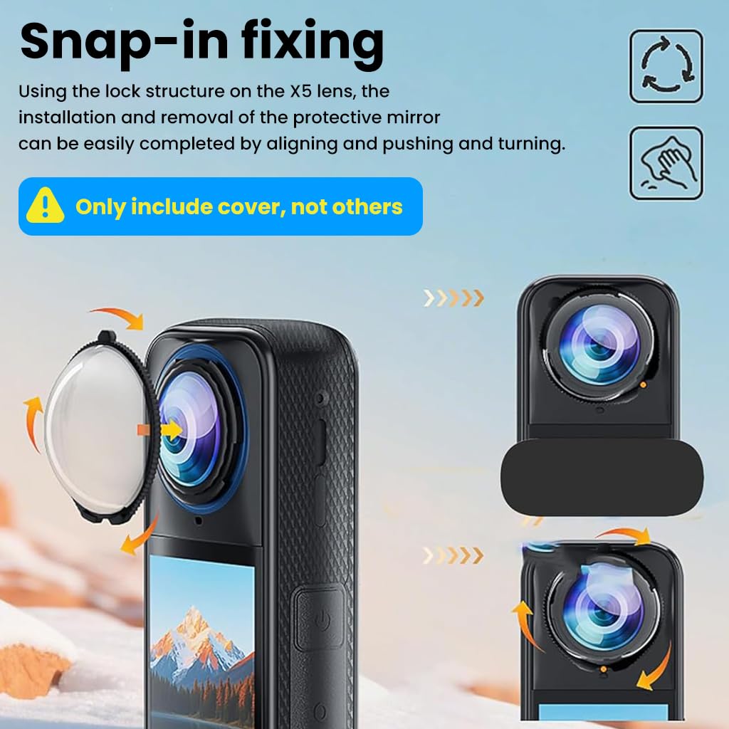 ZORBES® Premium Optical Lens Guards for Insta360 X5