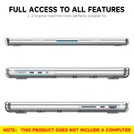 ZORBES® Laptop Case Cover for MacBook Pro M4 14 InchTransparent Laptop Case Fashion Cover Transparent Laptop Case Cover Compatible with MacBook Pro M4 A3112 /A3185 /A3401 /A2992 /A2918/ A2779/ A2442