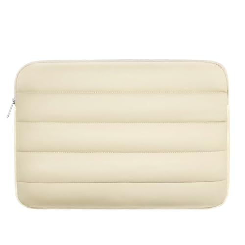 ZORBES® Waterpoof Laptop Bag 14.1 inches Travel Laptop Bag Cute Puffy Soft Laptop Bag Plush Soft Lining Anti-Scratch Laptop Bag Travel Laptop Bag Women Laptop Bag