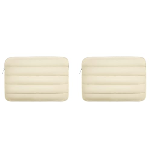 ZORBES® Waterproof Laptop Bag 14.1 inches Travel Cute Puffy Soft Plush Lining Anti-Scratch Women 2PCS