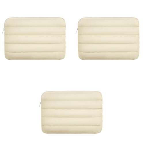 ZORBES® Waterproof Laptop Bag 14.1 Inches Travel Cute Puffy Soft Plush Lining Anti-Scratch Women 3PCS