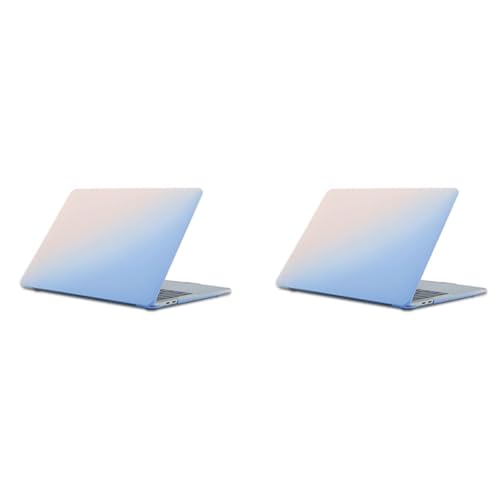 ZORBES® Cover for MacBook Air M1 Case 13.3 inch Soft Flexible Laptop for Mac Book 13 Inch A2337 A2179 A1932 2020 2019 2018 Release Plastic Waterproof Scratch-Resistant Gradient 2PCS