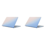 ZORBES® Cover for MacBook Air M1 Case 13.3 inch Soft Flexible Laptop for Mac Book 13 Inch A2337 A2179 A1932 2020 2019 2018 Release Plastic Waterproof Scratch-Resistant Gradient 2PCS