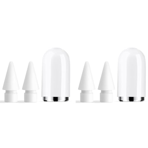 ZORBES® 2Pack Replacement Nib for Apple Pencil 1st Gen with Magnetic Cap Pen Nibs for iPad Pro Not Included 1 Cap 2 Nibs 2PCS