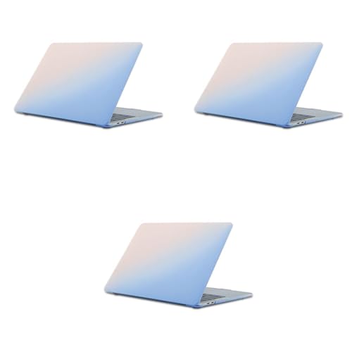 ZORBES® Cover for MacBook Air M1 Case 13.3 inch Soft Flexible Laptop for MacBook Air A2337 A2179 A1932 2020 2019 2018 Release Plastic Waterproof Scratch-Resistant Gradient 3PCS