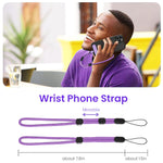 ZORBES® Phone Neck Strap and Wrist Strap Adjustable Nylon Phone Sling Strap with Attachment Insert Quick Release Phone Strap Phone Shoulder Strap Universal Phone Strap Lanyard, Purple