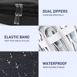 Verilux® Electronics Organizer Travel Case, Water Resistant Cable Organizer Bag for Travel Essential