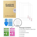 ZORBES® 3 Pack Steam Deck Screen Protector For Steam Deck 7Inch 2022 Release,9H Tempered Glass Film Easy Installation/Anti-Scratch/Hd Clear For Steam Deck New Version Steam Deck Accessories