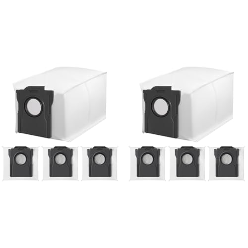 Verilux® 8PCS Dust Collector Bags for Dreame L10s Pro Ultra X30 X40 L40 Vacuum Cleaner Replacement Parts Superior Filtration Large 196x108x139mm