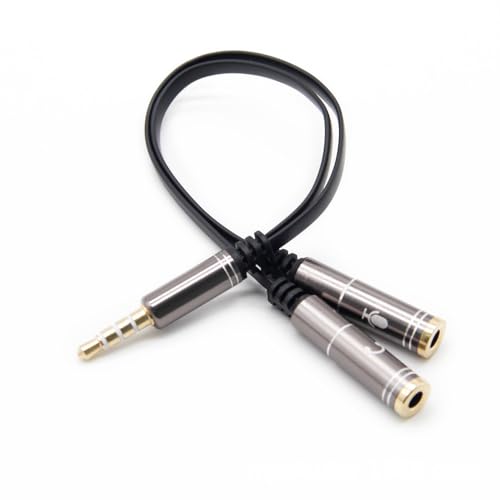 ZORBES® Headphone Splitter, 3.5mm Jack to Dual Female Stereo JackUniversal Stereo Y Splitter Cable for Audio Sharing, Compatible with Phones, Tablets, Laptops, and MP3 Players, Plug and Go