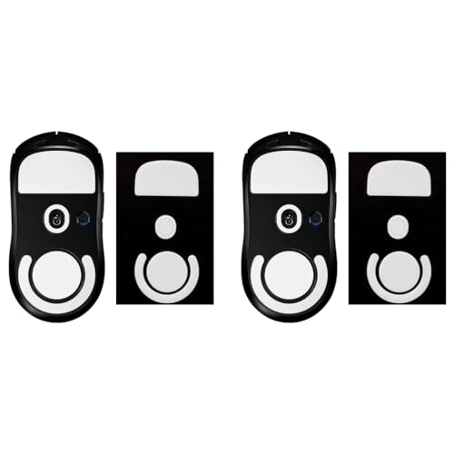 Verilux® Mouse Feet Skates for Logitech G Pro X Superlight Gaming Mouse Rounded Curved Edges Replacement 0.7mm Smooth PTFE 2PCS