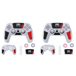 Verilux® PS5 Controller Cover Case Anti-Slip Sweat Proof Silicone Skin for DualSense Controller with Thumb Grip Caps Joystick Protectors Wrap Sticker 2PCS