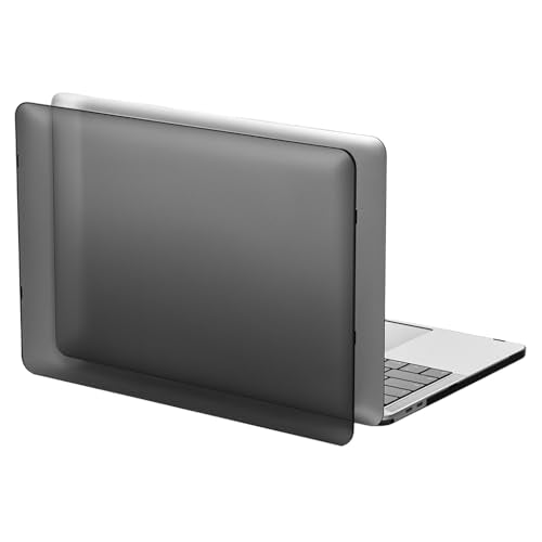 ZORBES® Laptop Cover for MacBook Air 13.6 Inch M4 A3240 M3 A3113 M2 A2681 Matte Anti-fingerprint Hard Shell Case Cover for Apple New Mac Book 13 Inch Case 2025 2024 2022 Release, Anti-slip Pads, Black