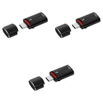 Verilux® OTG Type C to USB Card Reader 2 in 1 TF SD 3.0 Adapter for iPhone 15 Memory Card High Speed Samsung Xiaomi Huawei P40 3PCS