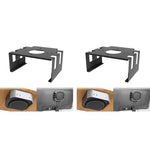 ZORBES® Mac mini M4 Mount Under Desk Holder Screw Fixed Wall Metal Bracket Rack 2024 Organizer for Accessories 2 PCS