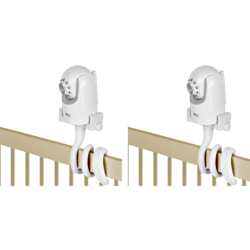 ZORBES® Baby Monitor Stand Camera Flexible Fits Infant Optics DXR 8 DXR-8 Pro Other Monitors can be Fixed to Crib Frame or Furniture Stand only 2PCS