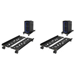 ZORBES® Adjustable Mobile CPU Stand with 4 Rolling Caster Wheels Ventilated Computer Tower Retractable Desktop PC Holder Under Desk Floor Cart Riser 2 PCS