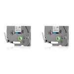 ZORBES® Tze-231 Work with Brother P Touch Tape Refill PTH110 D210 D220 12mm 0.47 Laminated White Compatible for Cube H103w 1180 1280 1890 2040 26.2ft Black on White 2PCS