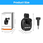 ZORBES® Motorcycle Windshield Mount Clamp Aluminum Clip for Insta360 X5/X4/Ace Pro 2/Ace Pro, Motorcycle Bracket Clip for GoPro 13 for DJI Osmo Action 5 Pro Accessories