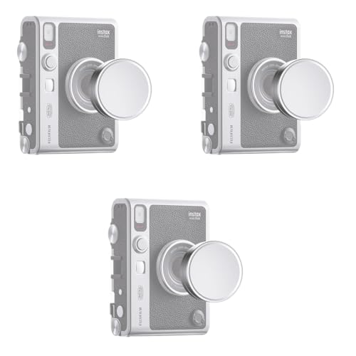 ZORBES® Lens Cap for Fujifilm Instax Mini Evo Aviation Aluminum Alloy Microfiber Flannel Fabric Liner Protective 3PCS