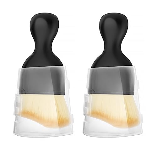 STHIRA® 2 Pack Car Brush for Detailing Interior Soft Bristles Detailing Brush Dusting Tool for Automotive Dashboard, Air Conditioner Vent, Leather, Computer, Scratch Free, Car Interior