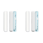 ZORBES® Abs for Apple Pencil Cover Protective Case 1st 2nd Generation Carrying Stylus Magnetic Ipad Without Pen Tip Blue 2PCS