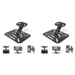 ZORBES® Desktop Projector Holder Stand Adjustable Wall Mount Bracket Carbon Steel Metal Universal Desk for Projectors 2 PCS