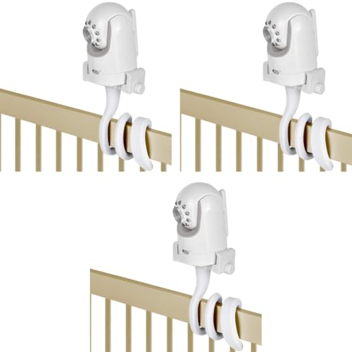 ZORBES® Baby Monitor Stand Camera Flexible Fits Infant Optics DXR 8 DXR-8 Pro Other Monitors can be Fixed to Crib Frame or Furniture Stand only 3PCS