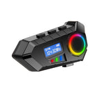 Verilux® 2-in-1 Bluetooth Helmet Headset with Microphone & LCD Display, Wireless Hands-Free & Noise Reduction, Waterproof USB Rechargeable Headset Mic for Motorcycles, Scooters, and Outdoor Sports