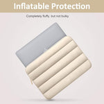 ZORBES® Waterpoof Laptop Bag 14.1 inches Travel Laptop Bag Cute Puffy Soft Laptop Bag Plush Soft Lining Anti-Scratch Laptop Bag Travel Laptop Bag Women Laptop Bag