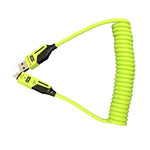 Verilux® 4 in1 Type C Cable with Spring, PD60W C Type Cable Fast Charging, 480Mbps Data Transfer